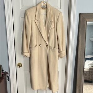 Elegant Cream Women's Coat